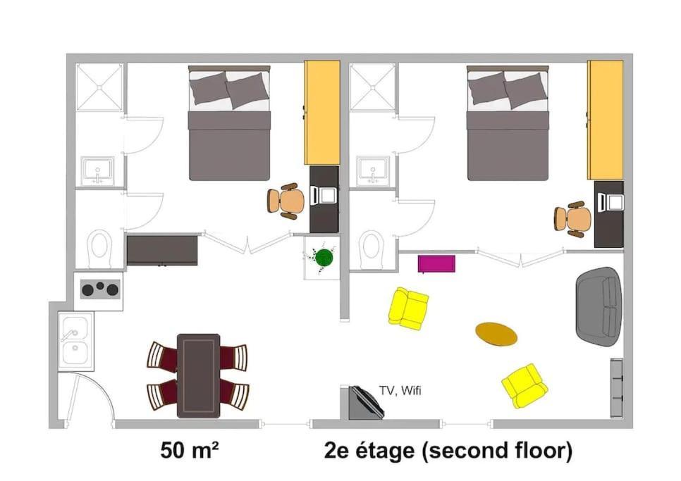 מונפלייה Appart Top Center 2 Chambres 2 Salles De Bain מראה חיצוני תמונה
